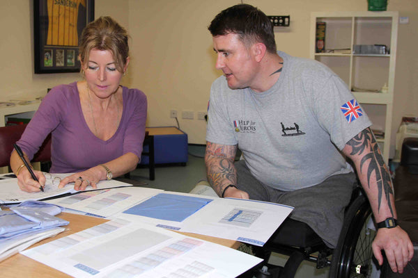 Emma Willis' visit to Headley Court Military Rehabilitation Hospital 2015