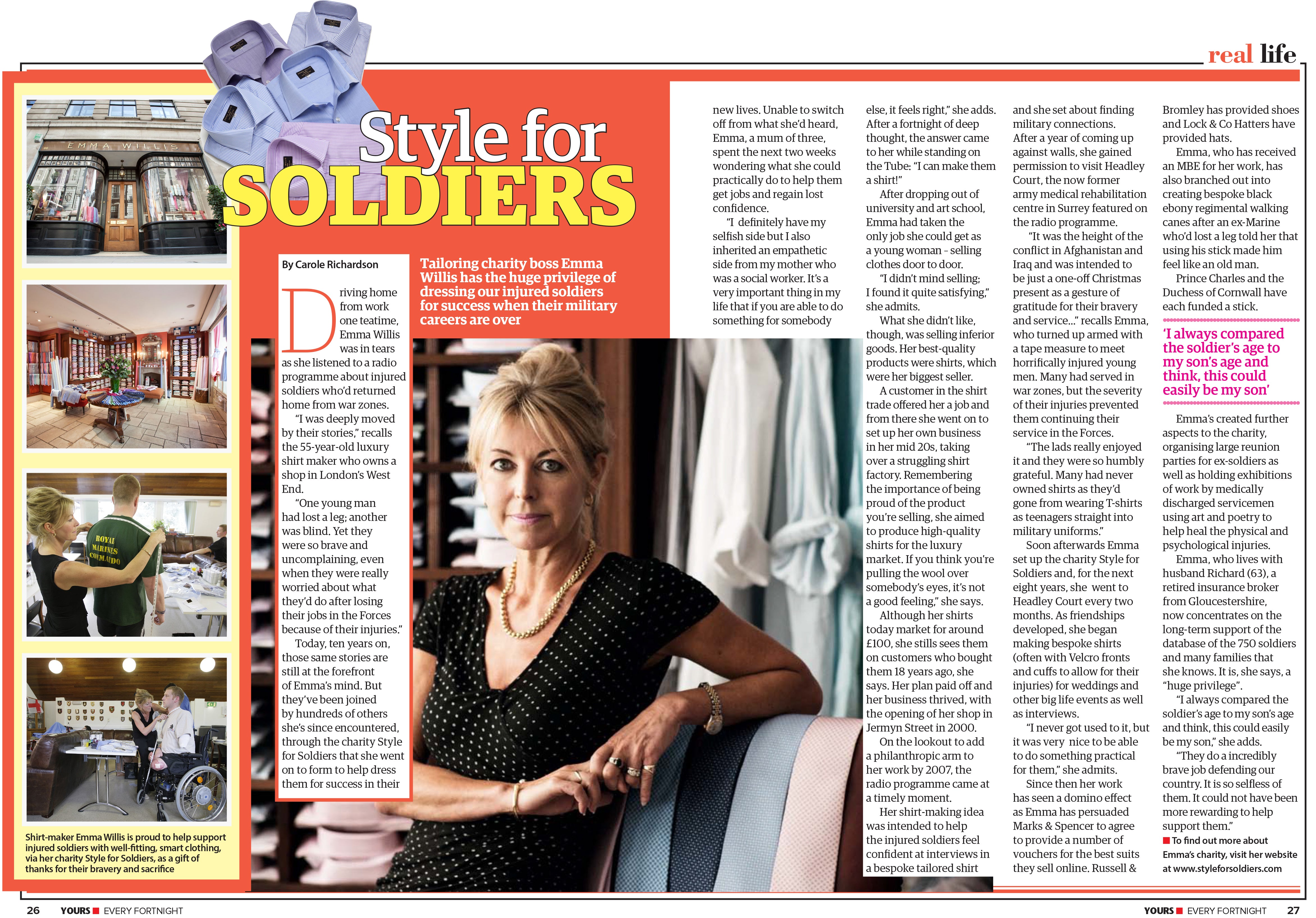 Style for Soldiers - Yours Magazine